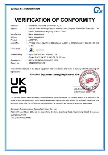 UKCA Cert